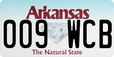 AR license plate 009WCB