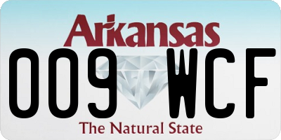 AR license plate 009WCF
