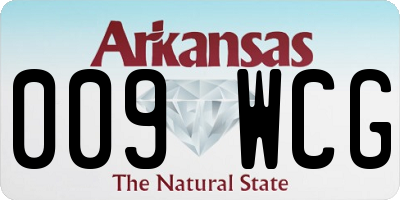 AR license plate 009WCG