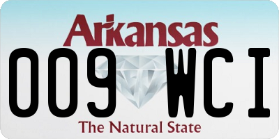 AR license plate 009WCI