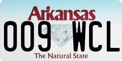 AR license plate 009WCL