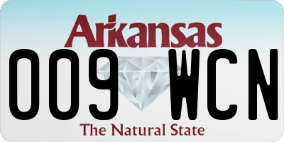 AR license plate 009WCN