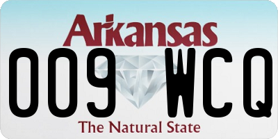 AR license plate 009WCQ