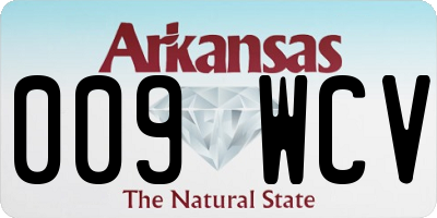 AR license plate 009WCV
