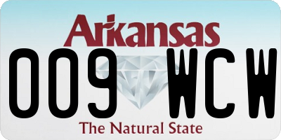 AR license plate 009WCW
