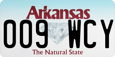 AR license plate 009WCY