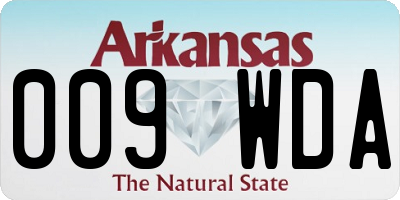 AR license plate 009WDA