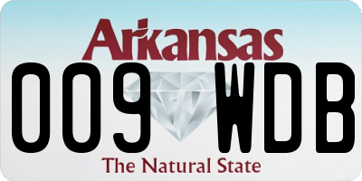 AR license plate 009WDB