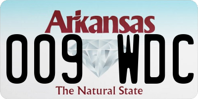 AR license plate 009WDC