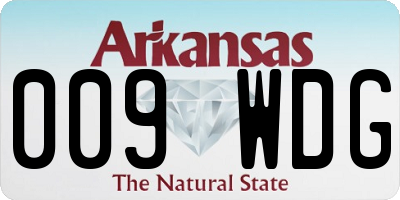 AR license plate 009WDG