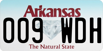 AR license plate 009WDH
