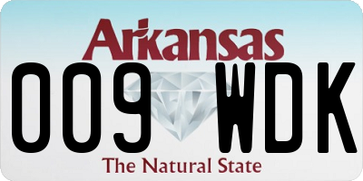 AR license plate 009WDK