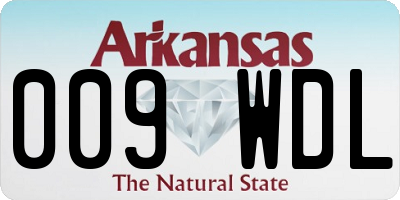 AR license plate 009WDL