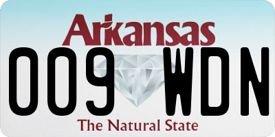 AR license plate 009WDN