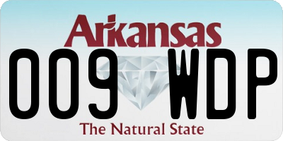 AR license plate 009WDP