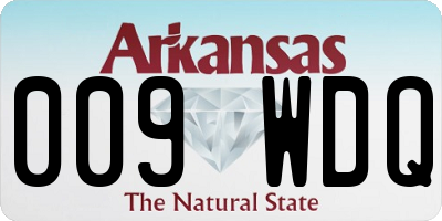 AR license plate 009WDQ