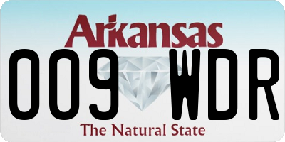 AR license plate 009WDR