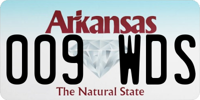 AR license plate 009WDS