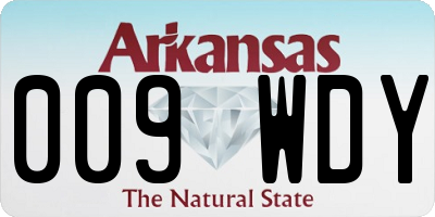 AR license plate 009WDY