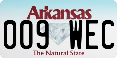 AR license plate 009WEC