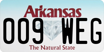 AR license plate 009WEG