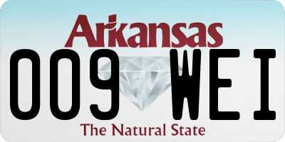AR license plate 009WEI