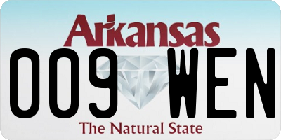 AR license plate 009WEN