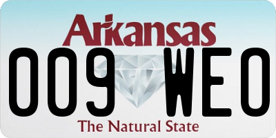 AR license plate 009WEO