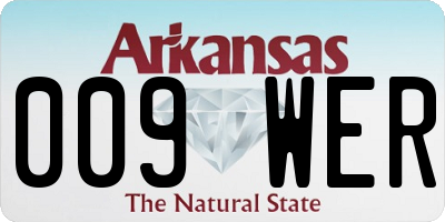 AR license plate 009WER