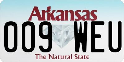 AR license plate 009WEU