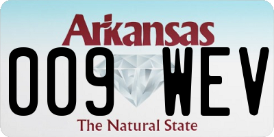 AR license plate 009WEV