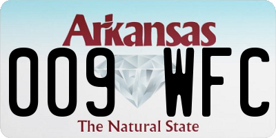 AR license plate 009WFC