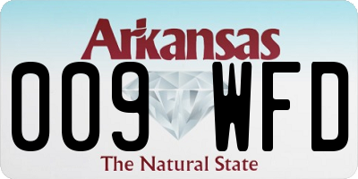 AR license plate 009WFD