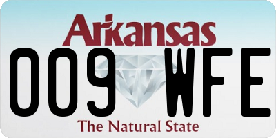 AR license plate 009WFE