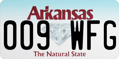 AR license plate 009WFG