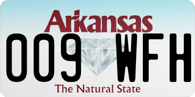 AR license plate 009WFH
