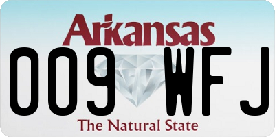 AR license plate 009WFJ