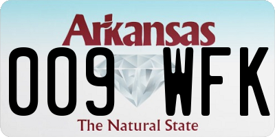 AR license plate 009WFK