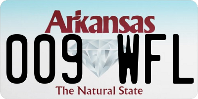AR license plate 009WFL