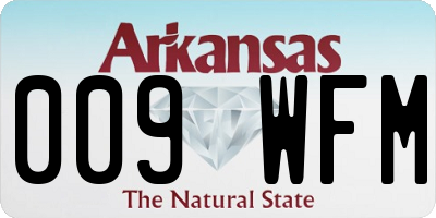 AR license plate 009WFM