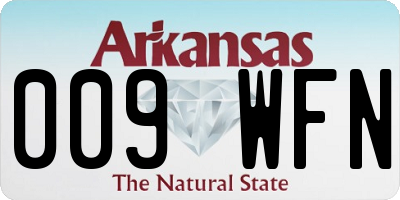 AR license plate 009WFN