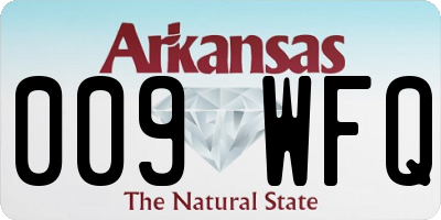 AR license plate 009WFQ
