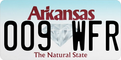 AR license plate 009WFR