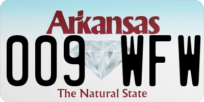 AR license plate 009WFW