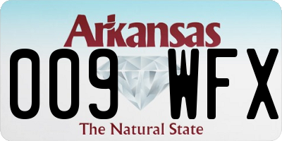 AR license plate 009WFX