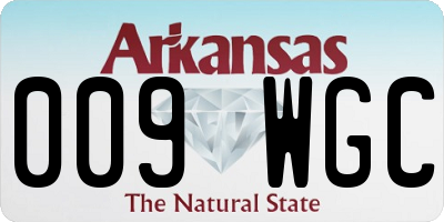AR license plate 009WGC