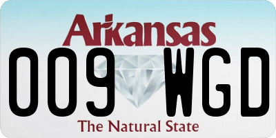 AR license plate 009WGD