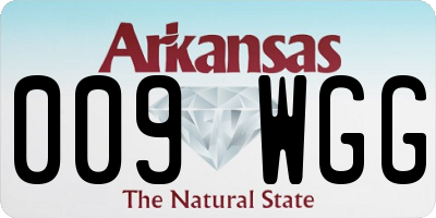 AR license plate 009WGG