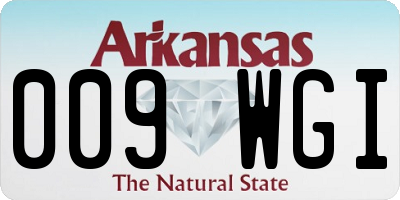 AR license plate 009WGI