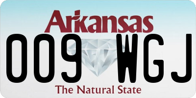AR license plate 009WGJ